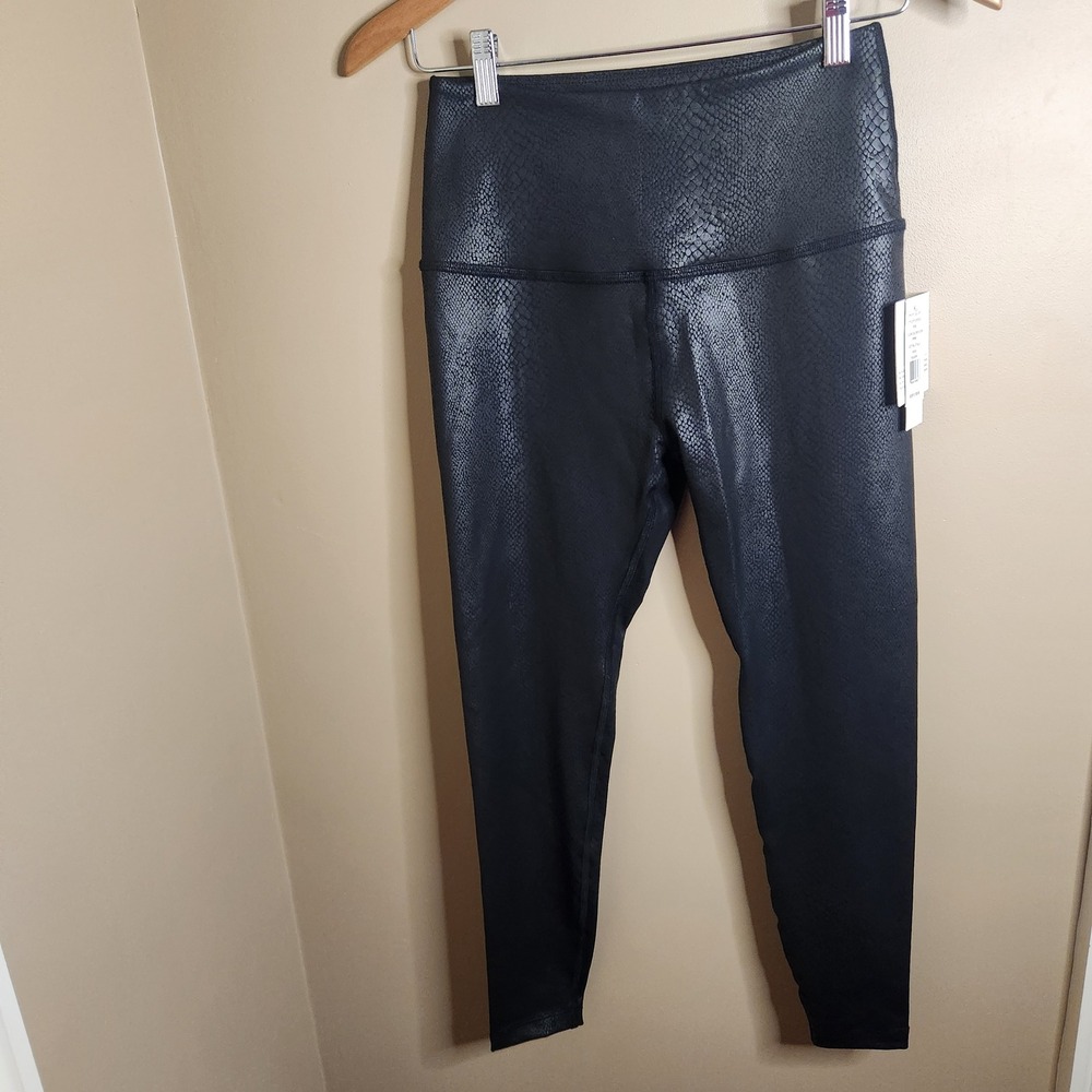 Beyond Yoga Viper Black Snakeskin High Waisted Leggings VI3243 NWT Medium